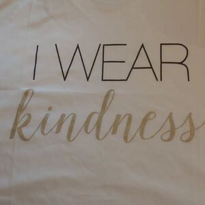 Racer back Shirt. I WEAR KINDNESS Size Small NWT